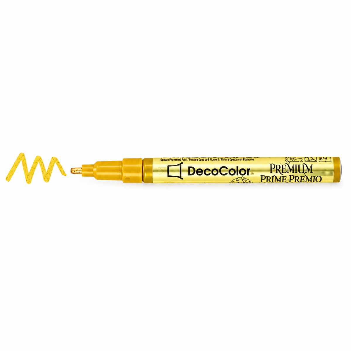Marvy Uchida DecoColor Premium Paint Marker 250 – Gold Metallic Chisel Tip