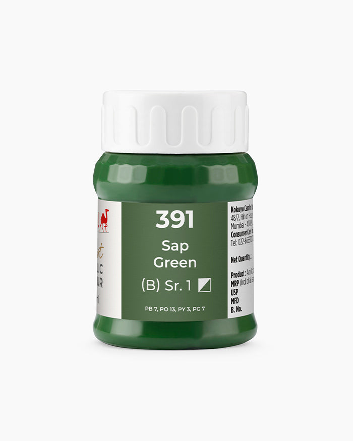 Camel Artist Acrylic Colours - Sap Green (391) 500 ml jar
