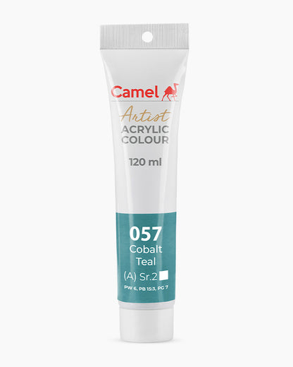 Camel Artist Acrylic Colours - Cobalt Teal (057) 120 ml tube