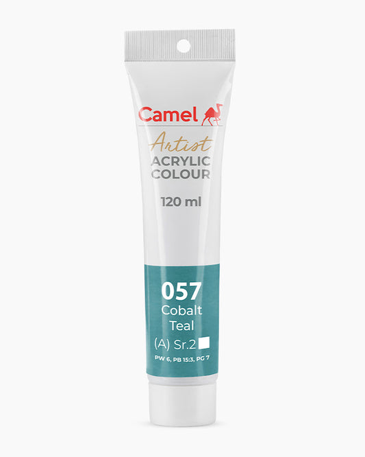 Camel Artist Acrylic Colours - Cobalt Teal (057) 120 ml tube