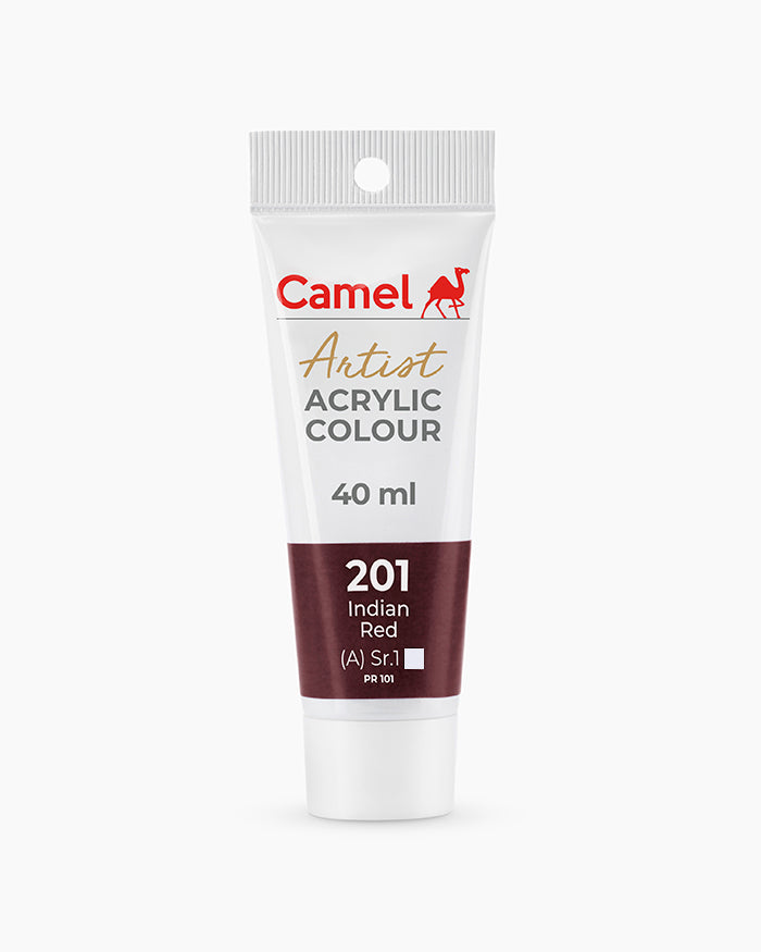 Camel Artist Acrylic Colours - Indian Red (201) 40 ml tube