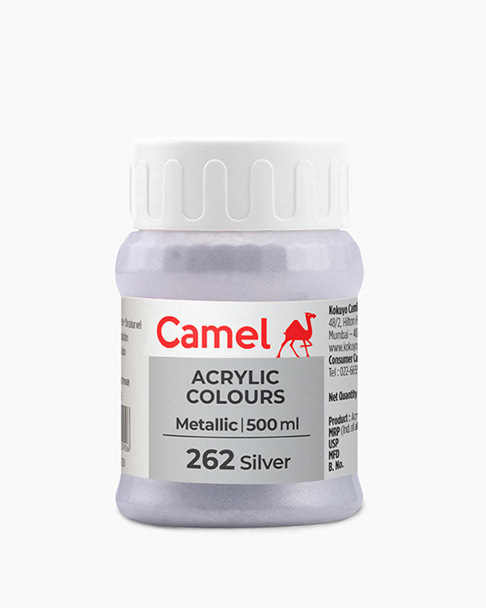 Camel Acrylic Colours - Metallic - 500 ml Bottle
