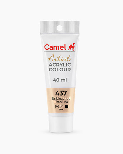 Camel Artist Acrylic Colours - Yellow Ochre (492) 40 ml tube