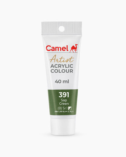 Camel Artist Acrylic Colours - Sap Green (391) 40 ml tube