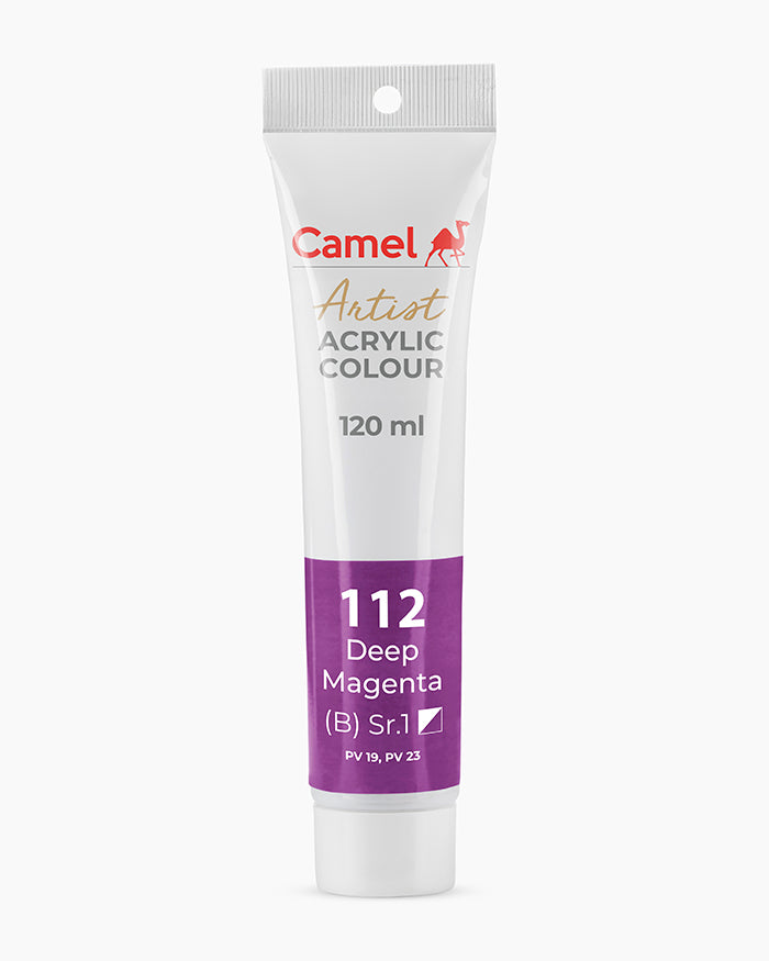 Camel Artist Acrylic Colours - Deep Magenta (112) 120 ml tube
