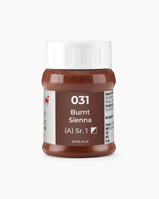 Camel Artist Acrylic Colours - Burnt Sienna (031) 500 ml jar