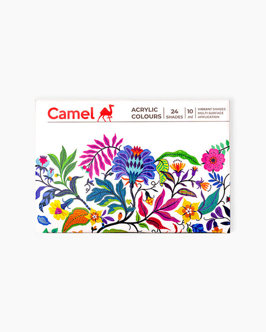 Camel Acrylic Colours - 24 shades in 10 ml