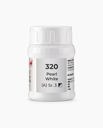 Camel Artist Acrylic Colours - Pearl White (320) 500 ml jar