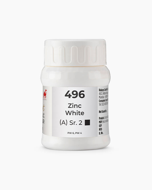 Camel Artist Acrylic Colours - Zinc White (496) 500 ml jar