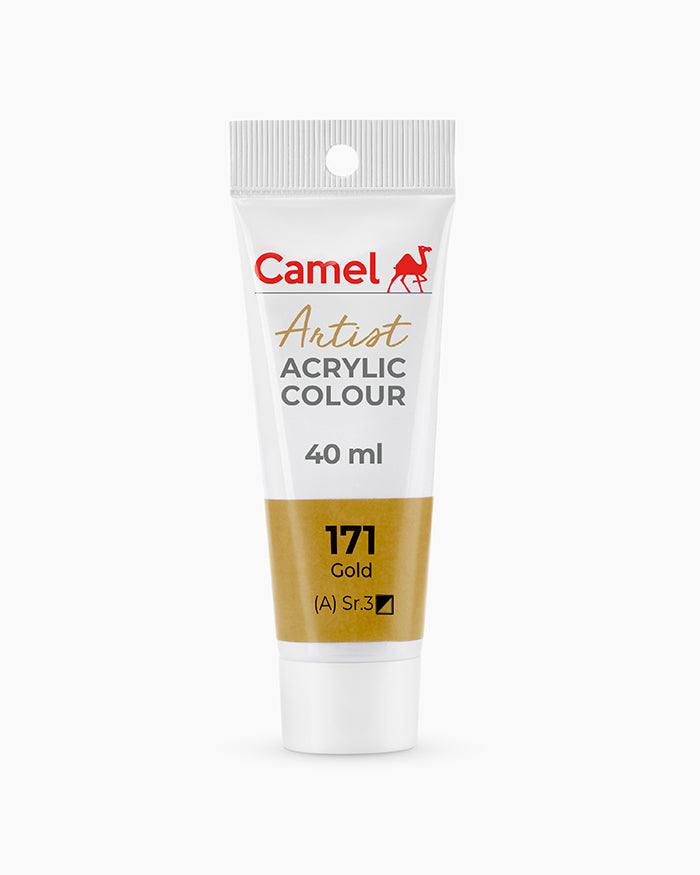 Camel Artist Acrylic Colours - Gold (171) 40 ml tube