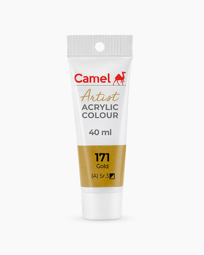 Camel Artist Acrylic Colours - Gold (171) 40 ml tube