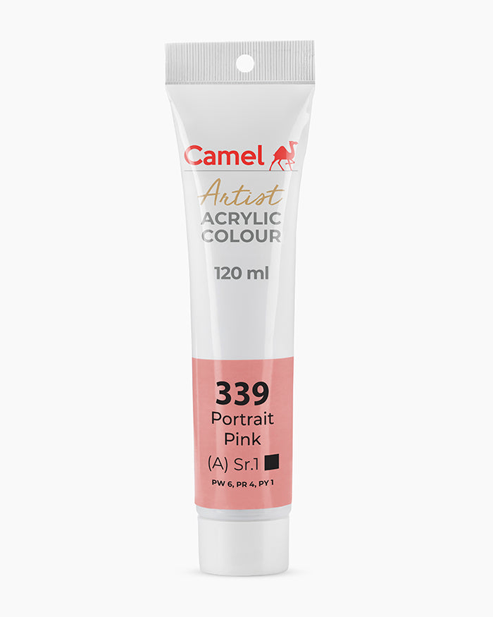 Camel Artist Acrylic Colours - Portrait Pink (339) 120 ml tube