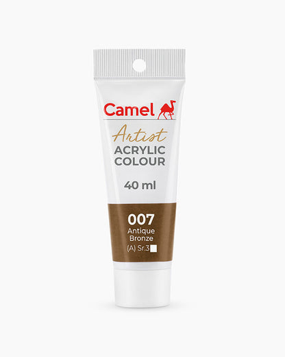 Camel Artist Acrylic Colours - Antique Bronze (007) 40 ml tube