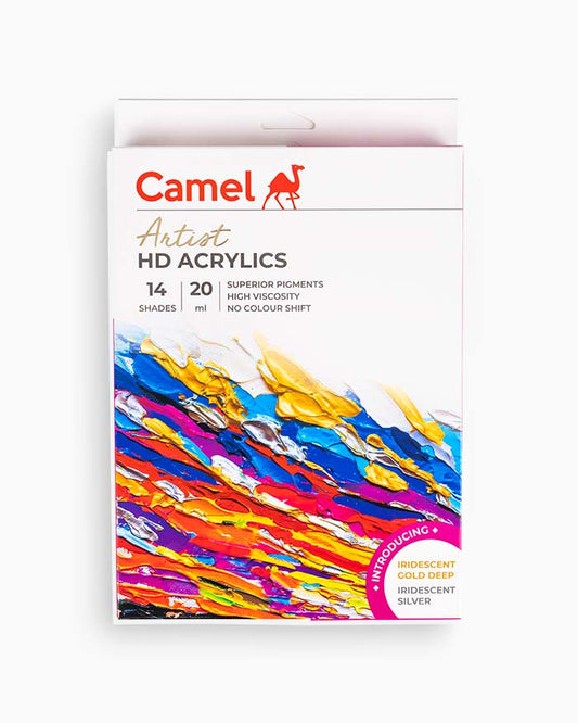 Camel Artist HD Acrylic Colours - 14 shades in 20 ml