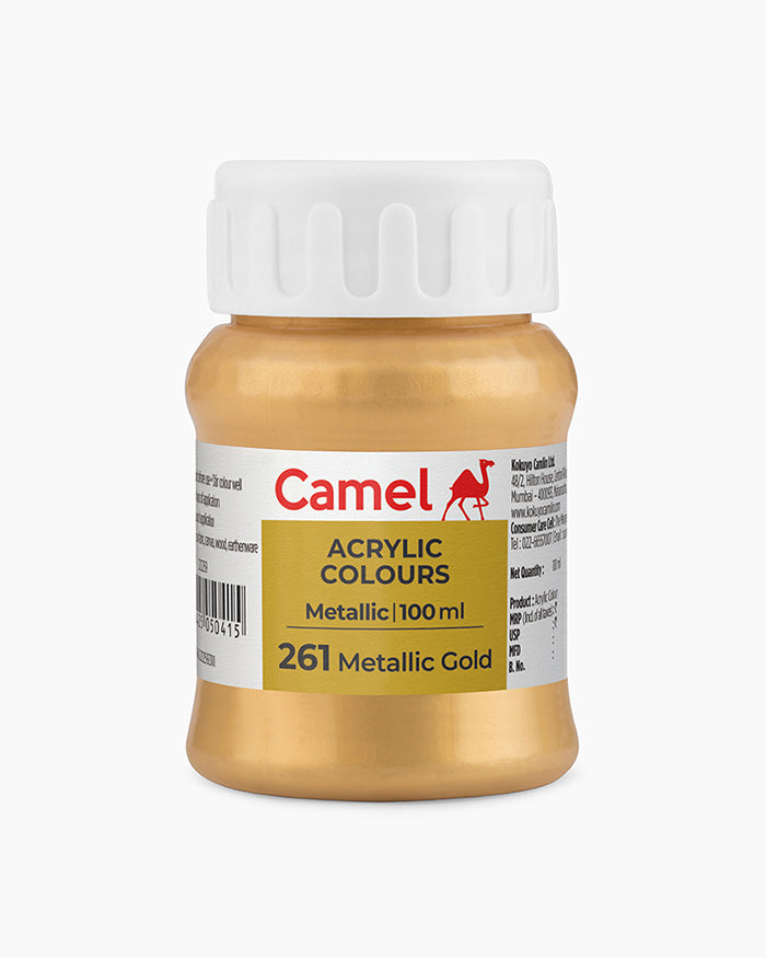 Camel Acrylic Colours - Metallic - 100 ml Bottle