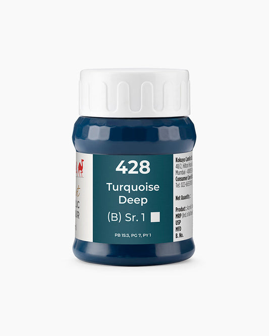 Camel Artist Acrylic Colours - Turquoise Deep (428) 500 ml jar