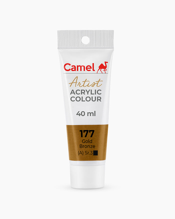 Camel Artist Acrylic Colours - Gold Bronze (177) 40 ml tube