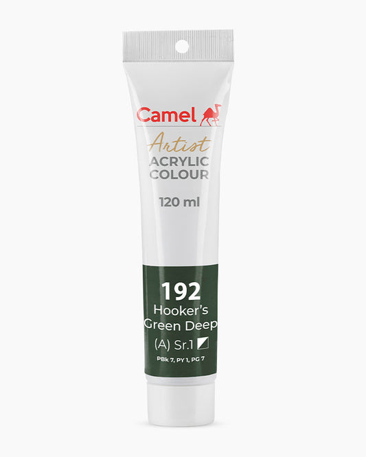Camel Artist Acrylic Colours - Hooker`s Green Deep (192) 120 ml tube