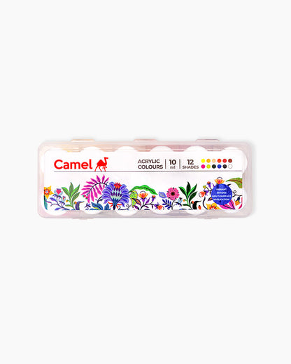 Camel Acrylic Colours - 12 shades in 10 ml