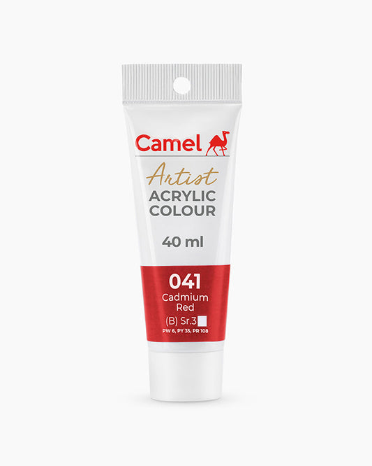 Camel Artist Acrylic Colours - Cadmium Red (041) 40 ml tube