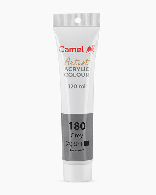 Camel Artist Acrylic Colours - Grey (180) 120 ml tube