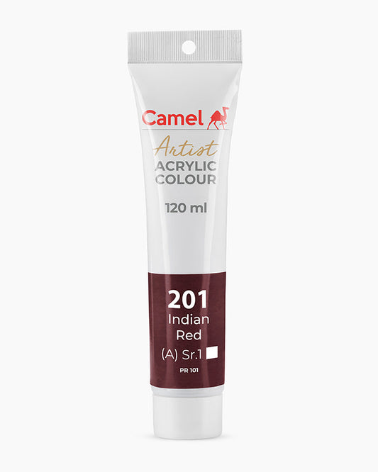 Camel Artist Acrylic Colours - Indian Red (201) 120 ml tube