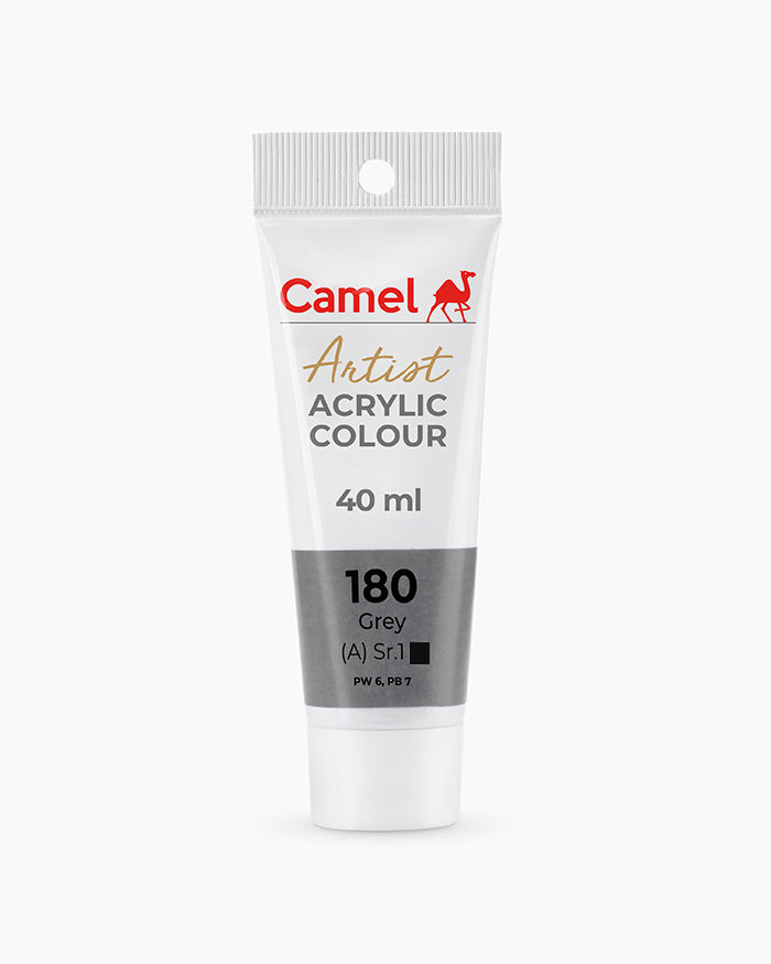 Camel Artist Acrylic Colours - Grey (180) 40 ml tube