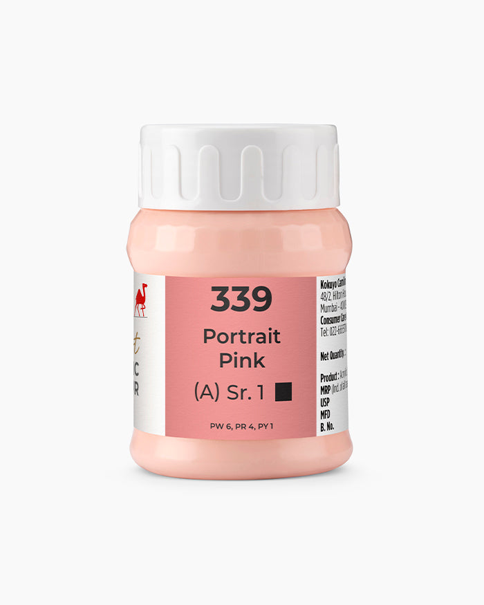 Camel Artist Acrylic Colours - Portrait Pink (339) 500 ml jar