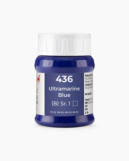 Camel Artist Acrylic Colours - Ultramarine Blue (436) 500 ml jar