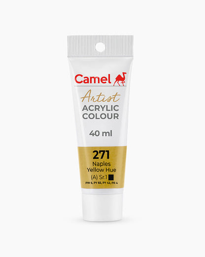 Camel Artist Acrylic Colours - Naples Yellow Hue (271) 40 ml tube