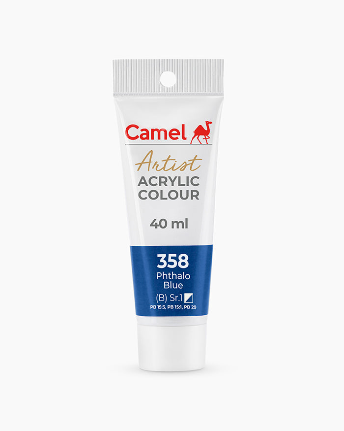 Camel Artist Acrylic Colours - Phthalo Blue (358) 40 ml tube