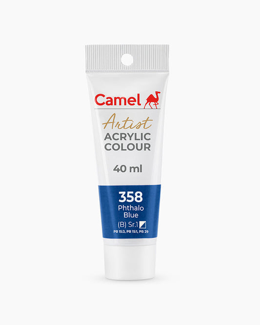 Camel Artist Acrylic Colours - Phthalo Blue (358) 40 ml tube