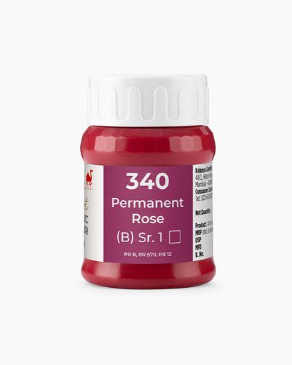 Camel Artist Acrylic Colours - Permanent Rose (340) 500 ml jar
