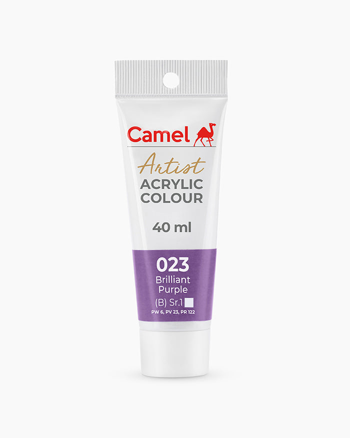 Camel Artist Acrylic Colours - Brilliant Purple (023) 40 ml tube