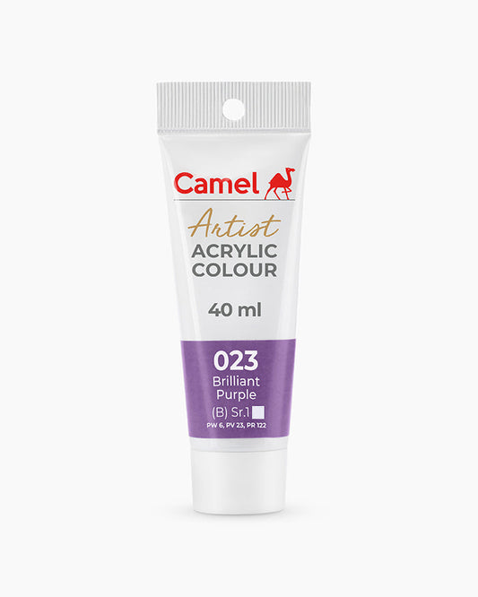 Camel Artist Acrylic Colours - Brilliant Purple (023) 40 ml tube