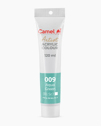 Camel Artist Acrylic Colours - Aqua Green (009) 120 ml tube