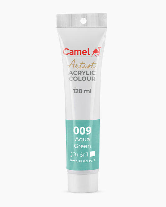 Camel Artist Acrylic Colours - Aqua Green (009) 120 ml tube