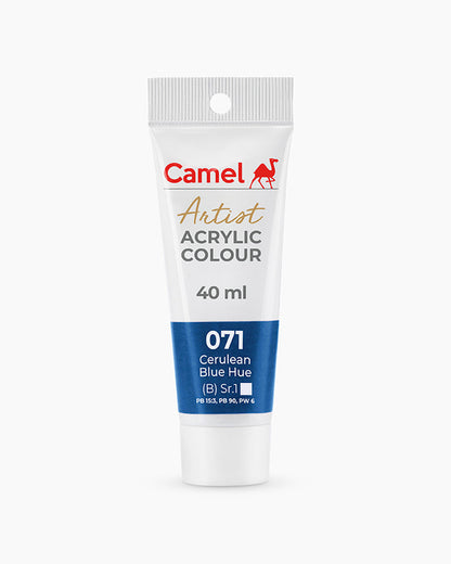 Camel Artist Acrylic Colours - Cerulean Blue Hue (071) 40 ml tube