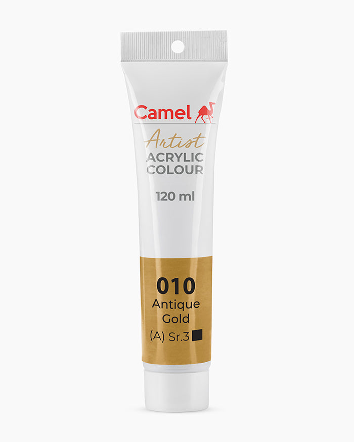 Camel Artist Acrylic Colours - Antique Gold (010) 120 ml tube