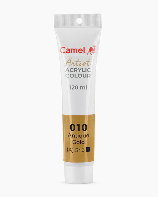 Camel Artist Acrylic Colours - Antique Gold (010) 120 ml tube