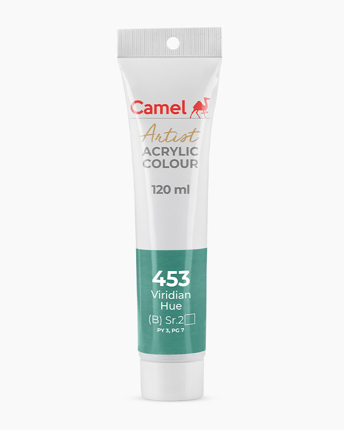 Camel Artist Acrylic Colours - Viridian Hue (453) 120 ml tube