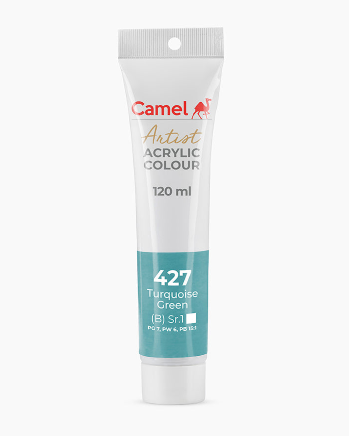 Camel Artist Acrylic Colours - Turquoise Green (427) 120 ml tube
