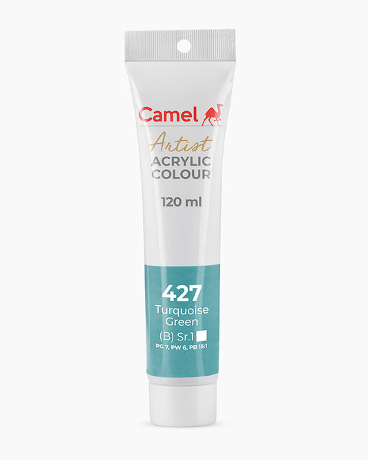 Camel Artist Acrylic Colours - Turquoise Green (427) 120 ml tube