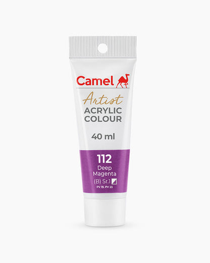 Camel Artist Acrylic Colours - Yellow Ochre (492) 40 ml tube