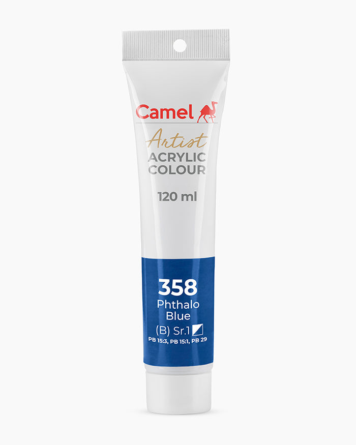 Camel Artist Acrylic Colours - Phthalo Blue (358) 120 ml tube