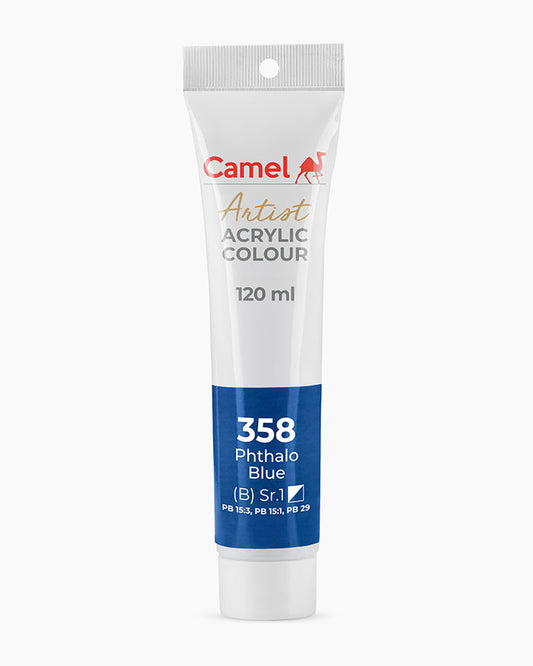 Camel Artist Acrylic Colours - Phthalo Blue (358) 120 ml tube