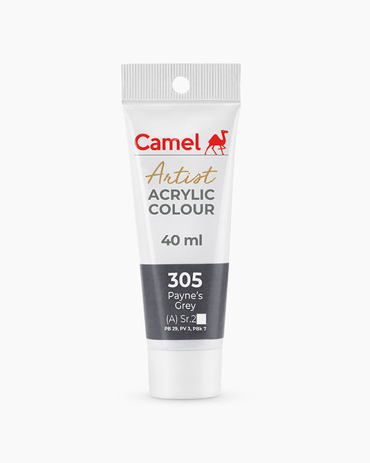 Camel Artist Acrylic Colours - Payne`s Grey (305) 40 ml tube