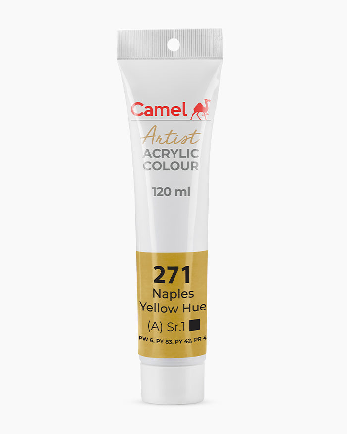 Camel Artist Acrylic Colours - Naples Yellow Hue (271) 120 ml tube