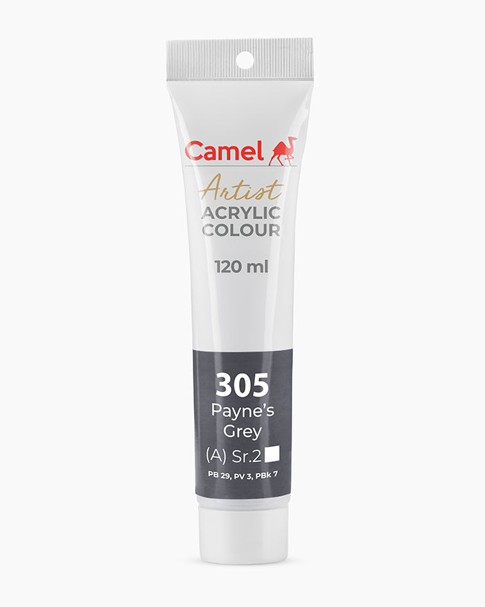 Camel Artist Acrylic Colours - Payne`s Grey (305) 120 ml tube