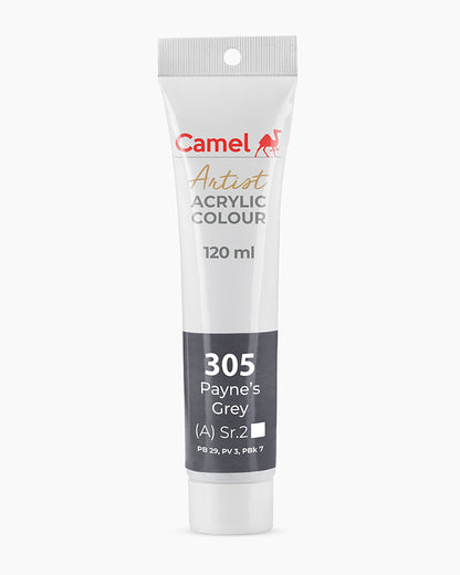 Camel Artist Acrylic Colours - Payne`s Grey (305) 120 ml tube